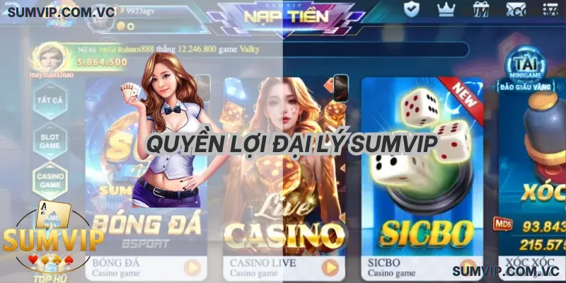 Quyền lợi Đại Lý SumVIP – Hỗ trợ công cụ Marketing và Giftcode độc quyền